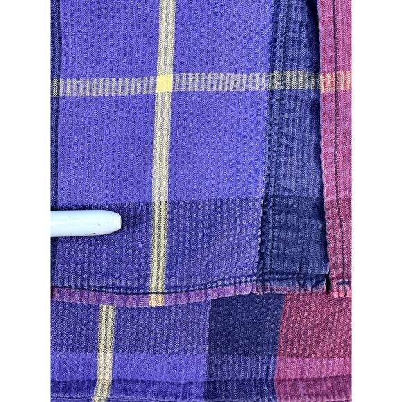 Vintage The North Face Seersucker Checked Short Sleeve Button Down Shirt Size M - Picture 7 of 7